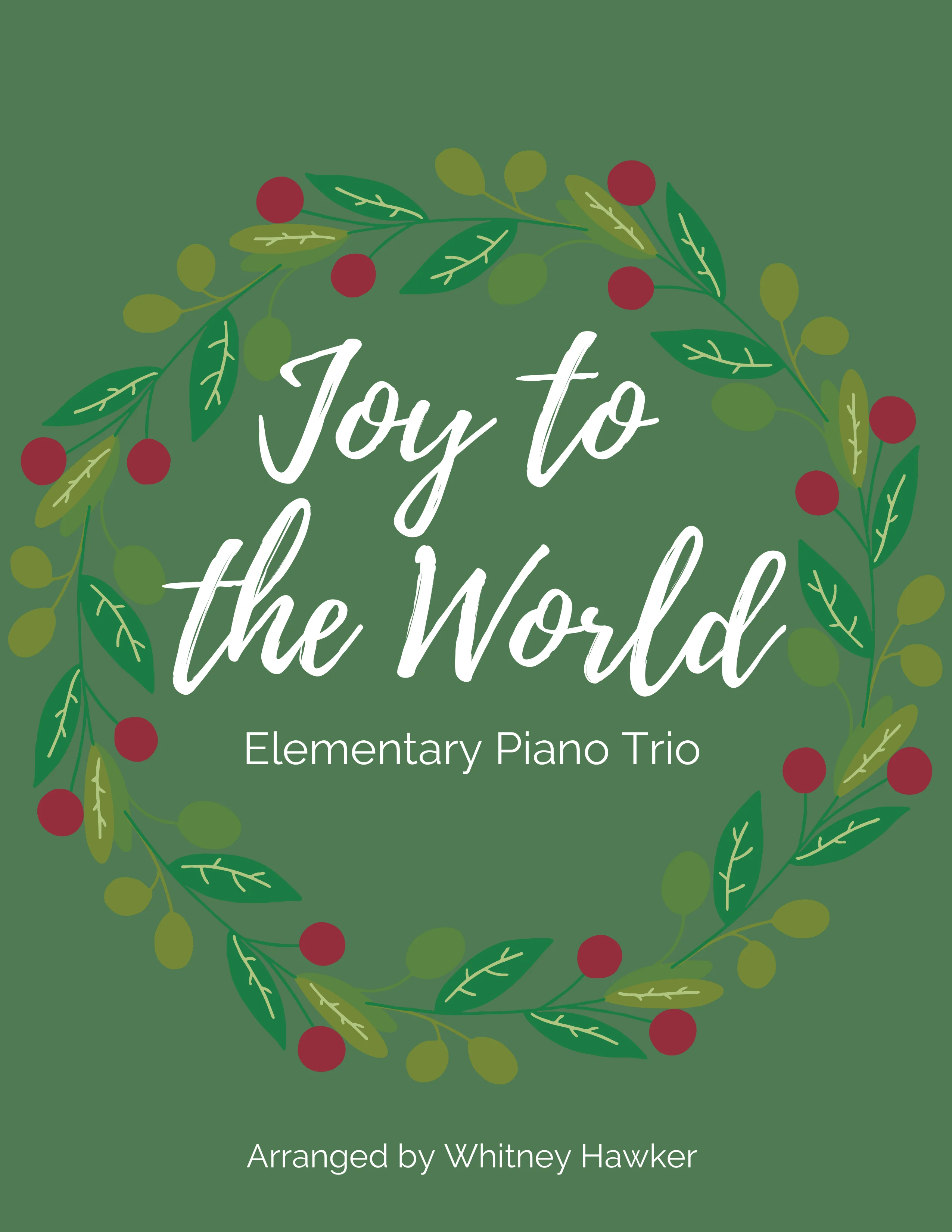 Joy to the World - Piano Trio - page 1