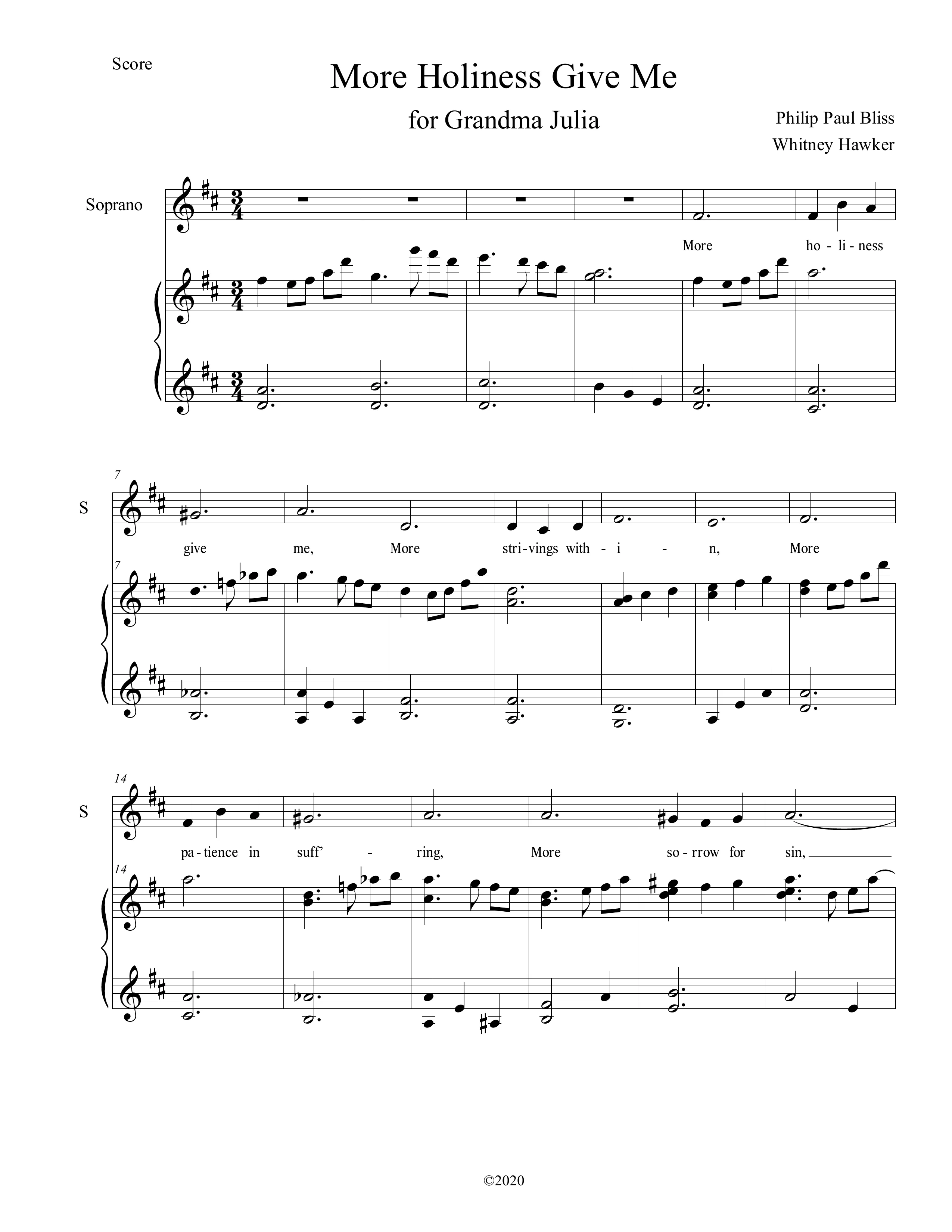 More Holiness Give Me (Vocal solo) - page 1